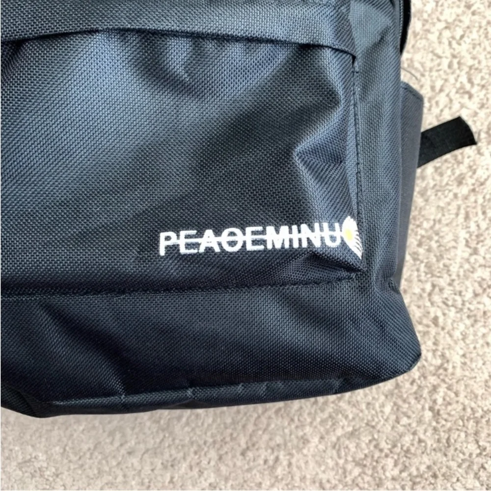 Daisy Black Midi Backpack